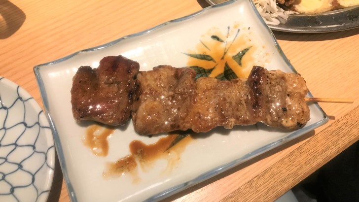 焼鳥のヒナタの牛バラ大串